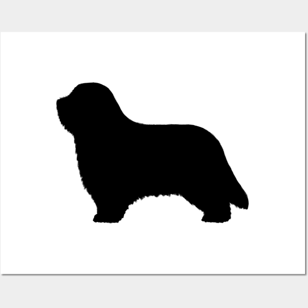 Bearded Collie Silhouette Wall Art by Coffee Squirrel